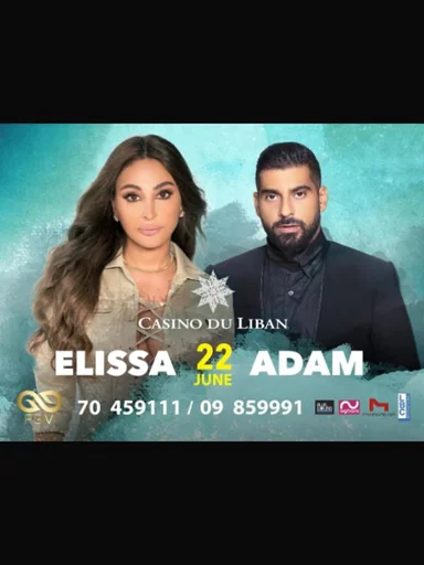 Elissa & Adam at Casino du Liban 